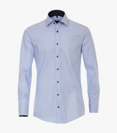 camasi maneca lunga - Camasa bumbac barbati VENTI Modern Fit bleu
