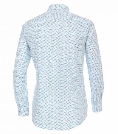 Camasa bumbac barbati VENTI ModernFit print floral turcoaz [1]