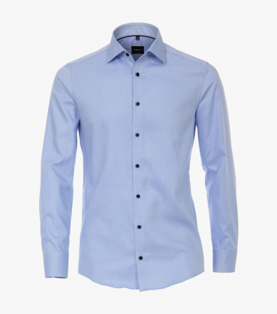 camasi maneca lunga - Camasa bumbac barbati VENTI Modern Fit bleu