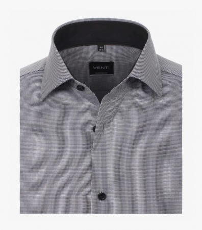 Camasa bumbac barbati VENTI ModernFit gri print [2]