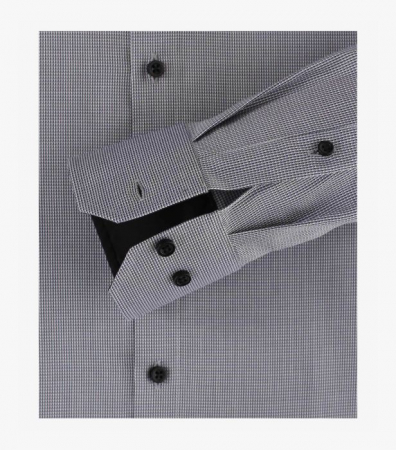 Camasa bumbac barbati VENTI ModernFit gri print [3]