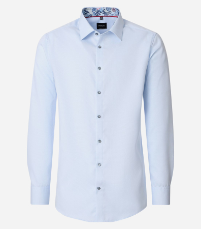 camasi croi modern - Camasa bumbac barbati VENTI ModernFit bleu