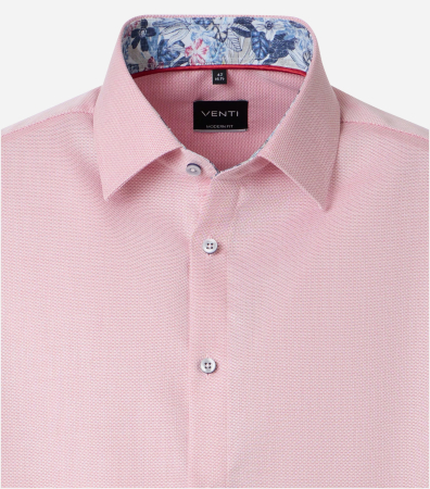 Camasa bumbac barbati VENTI ModernFit roz [2]