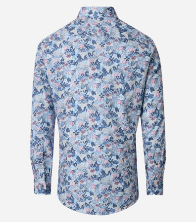 Camasa bumbac barbati VENTI ModernFit albastru print floral [1]