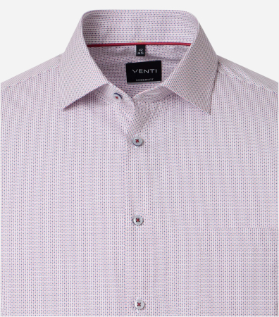 Camasa bumbac barbati  VENTI ModernFit roz rombulete [2]