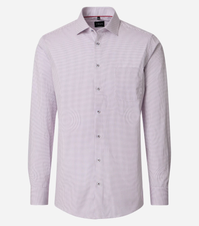 camasi croi modern - Camasa bumbac barbati  VENTI ModernFit roz rombulete