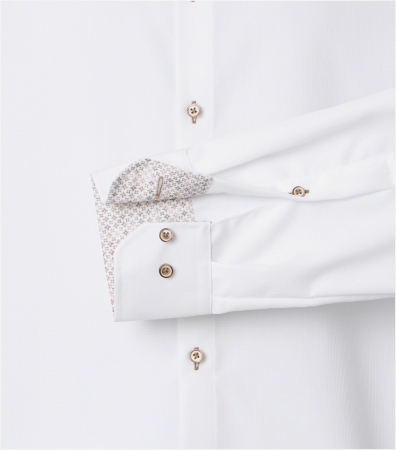 Camasa bumbac texturat barbati VENTI ModernFit alb [3]