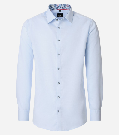 camasi maneca lunga - Camasa bumbac barbati VENTI ComfortFit bleu