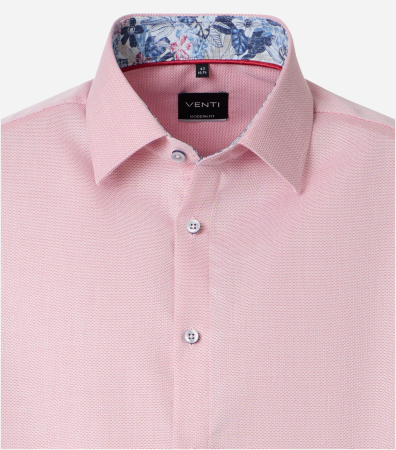 Camasa bumbac barbati VENTI ComfortFit roz [2]