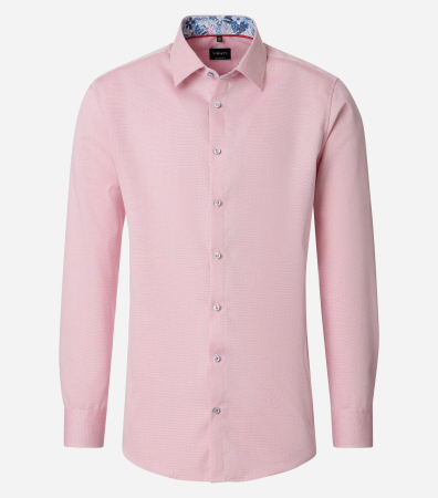 camasi maneca lunga - Camasa bumbac barbati VENTI ComfortFit roz