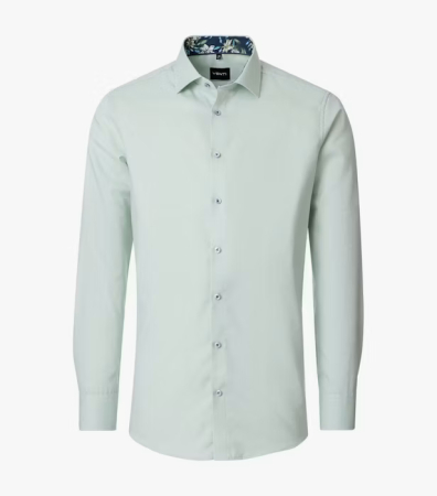 camasi maneca lunga - Camasa bunbac BOB IRON barbati VENTI ModernFit verde