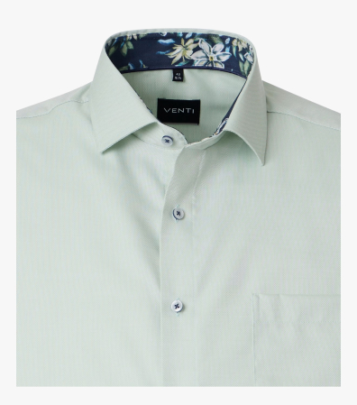 Camasa bumbac NON IRON barbati VENTI ComfortFit verde deschis [2]