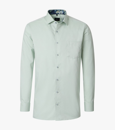 camasi dupa tipul croiului - Camasa bumbac NON IRON barbati VENTI ComfortFit verde deschis