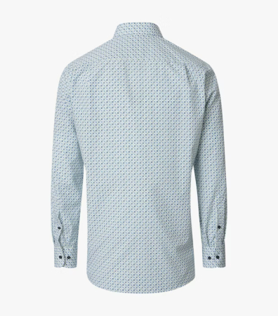 Camasa bumbac NON IRON barbati VENTI ComfortFit verde/albastru patratele [1]