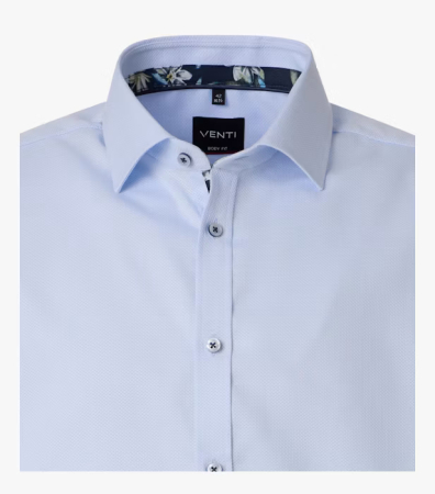 Camasa bumbac NON IRON barbati VENTI BodyFit bleu [2]