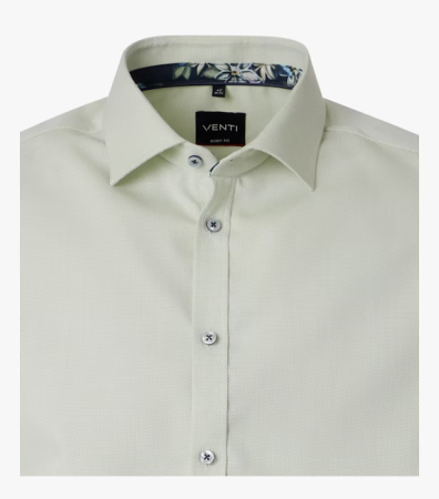 Camasa bumbac NON IRON barbati VENTI BodyFit verde [2]