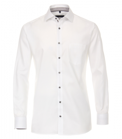 Camasa maneca lunga barbati CASA MODA Modern Fit uni alba [3]