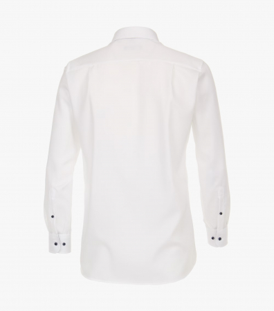Camasa bumbac barbati CASA MODA ComfortFit alb nasturi negri [1]
