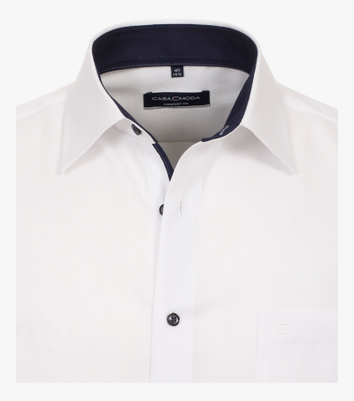 Camasa bumbac structurata barbati CASA MODA ComfortFit alb [2]