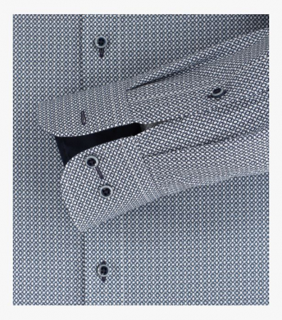 Camasa bumbac barbati CASA MODA ComfortFit print cerculete bleumarin [3]