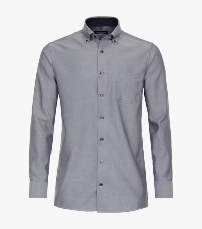 camasi croi comfort - Camasa bumbac barbati CASA MODA ComfortFit bleumarin rombulete