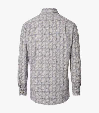 Camasa bumbac barbati CASA MODA ComfortFit albastru/bej print floral [1]