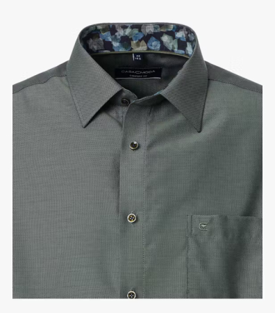 Camasa bumbac barbati CASA MODA ComfortFit verde inchis [2]