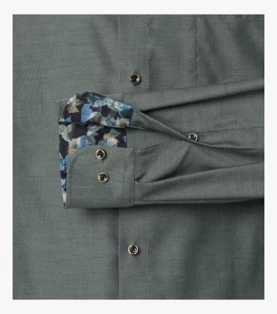 Camasa bumbac barbati CASA MODA ComfortFit verde inchis [3]