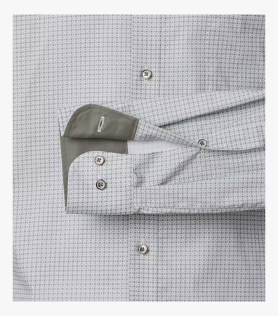 Camasa bumbac barbati CASA MODA ModernFit kaki cerculete [3]