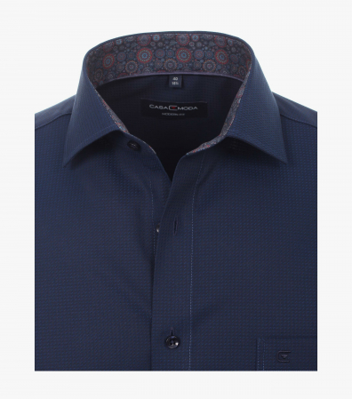 Camasa bumbac barbati CASA MODA Modern Fit uni bluemarin [2]