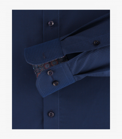 Camasa bumbac barbati CASA MODA Modern Fit uni bluemarin [3]