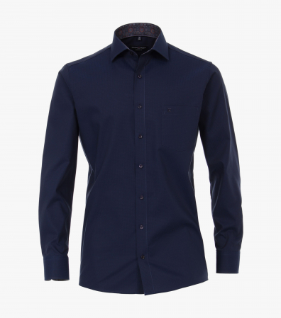 camasi maneca lunga - Camasa bumbac barbati CASA MODA Modern Fit uni bluemarin