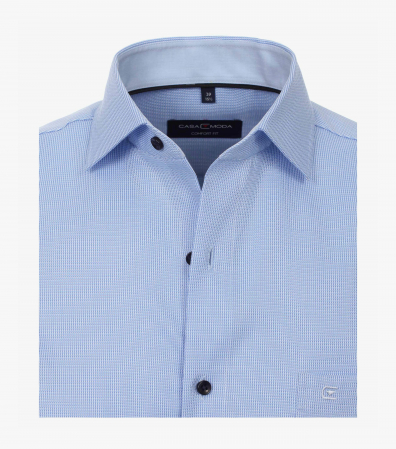 Camasa bumbac barbati CASA MODA ComfortFit bleu print [2]