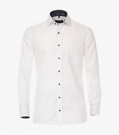 camasi maneca lunga - Camasa bumbac barbati CASA MODA Comfort Fit uni alba