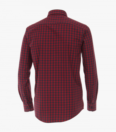 Camasa maneca lunga barbati CASA MODA Casual Fit visiniu carouri [1]