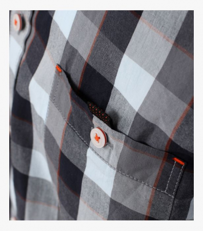 Camasa bumbac barbati CASA MODA Racing antracit carouri [5]