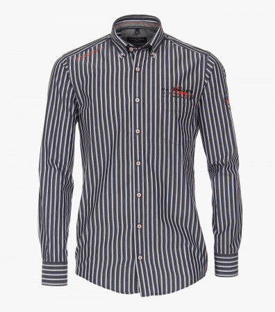 camasi maneca lunga - Camasa bumbac barbati CASA MODA Racing CasualFit dungi