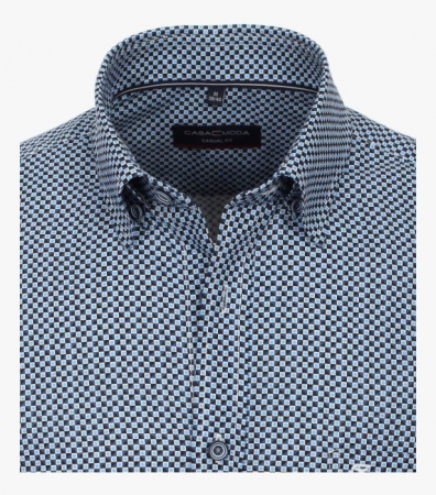 Camasa bumbac barbati CASA MODA CasualFit albastru patratele [1]