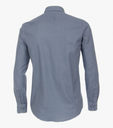 Camasa bumbac barbati CASA MODA CasualFit albastru patratele [3]