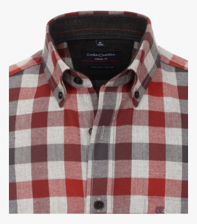 Camasa flanel bumbac barbati CASA MODA carouri rosu [1]
