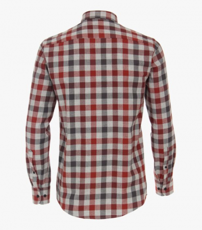 Camasa flanel bumbac barbati CASA MODA carouri rosu [2]