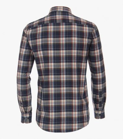 Camasa flanel bumbac barbati CASA MODA carouri albastru/rosu [2]