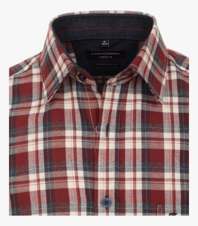 Camasa flanel bumbac barbati CASA MODA carouri rosu [1]