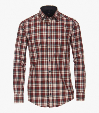 Camasi - Camasa flanel bumbac barbati CASA MODA carouri rosu