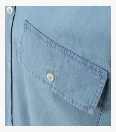 Camasa bumbac stil blugi CASA MODA bleu [4]