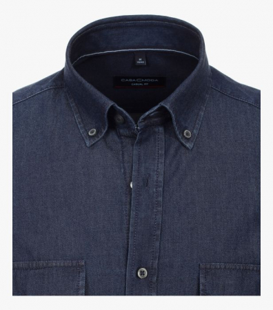 Camasa bumbac stil blugi CASA MODA bleumarin [1]