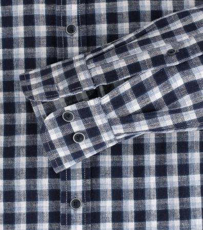 Camasa in/bumbac barbati CASA MODA CasualFit bleumarin carouri [2]