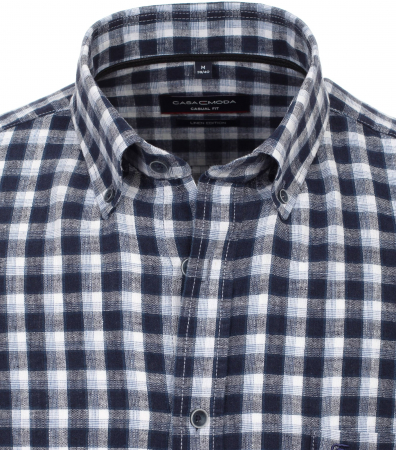 Camasa in/bumbac barbati CASA MODA CasualFit bleumarin carouri [1]