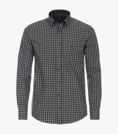 Camasi - Camasa bumbac barbati CASA MODA CasualFit bleumarin patratele