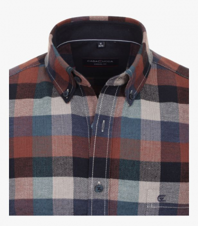 Camasa flanel bumbac barbati CASA MODA CasualFit carouri multicolor [2]
